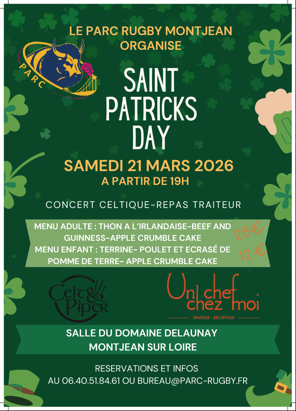 Concert avec Celt & Piper, rock celtique 21-03-26